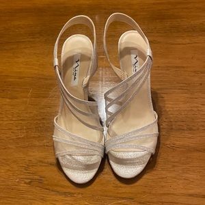 Nina Silver Wonderland Strappy Sandal 9.5
